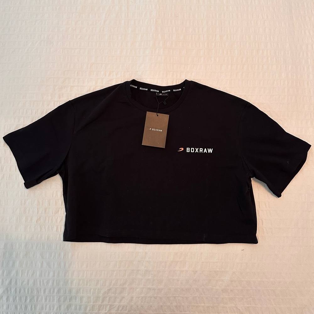 Boxraw Women's Black Crop Top M. READ DESCRIPTION